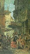 Italienische Strabensanger Carl Spitzweg